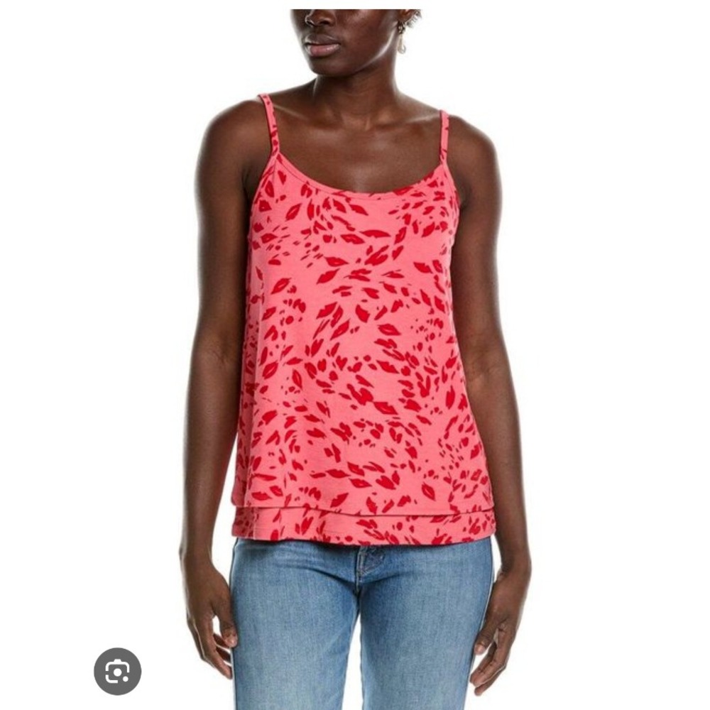 CAbi NEW $69 Women's XS Balcony Cami in Pink and Red Blushing Skin